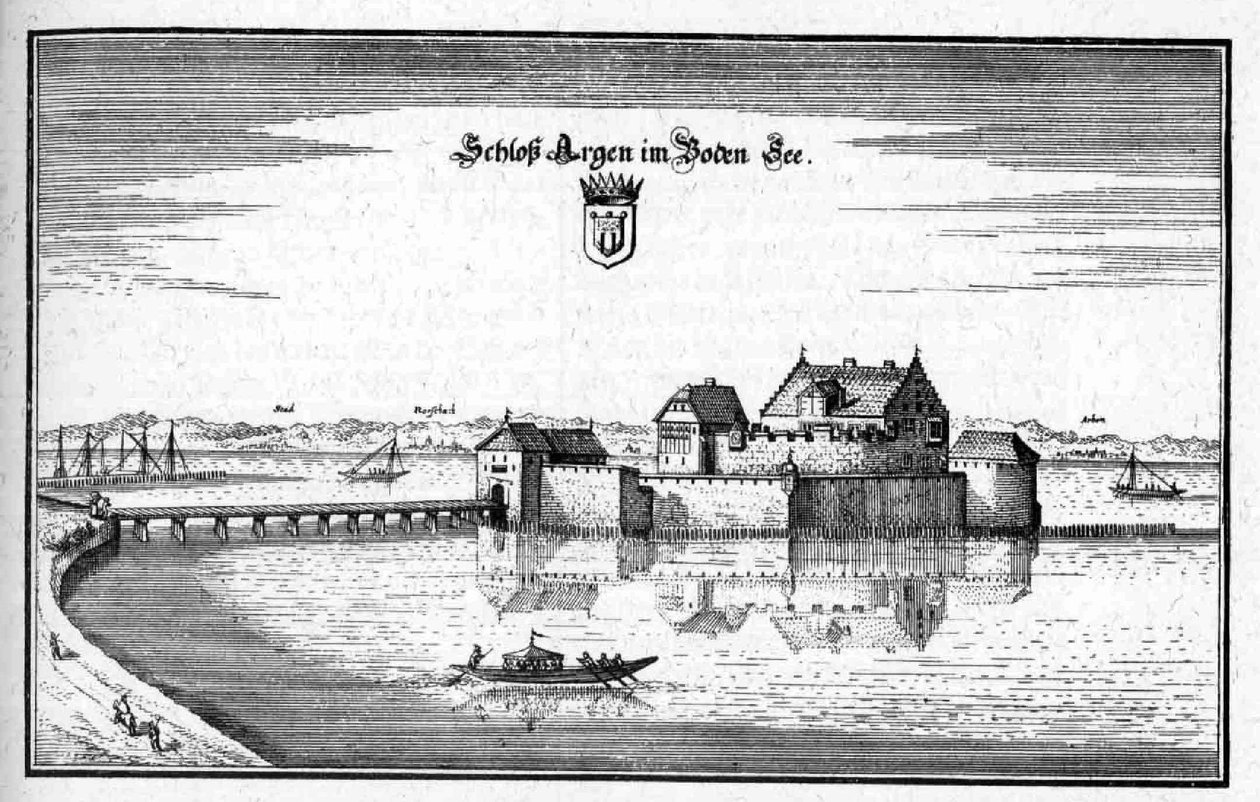 Argen - utdrag ur Topographia Sueviae (Schwaben) av Matthaus Merian