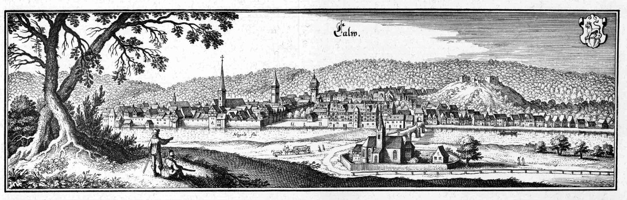 Calw.jpg - utdrag ur Topographia Sueviae (Schwaben) av Matthaus Merian