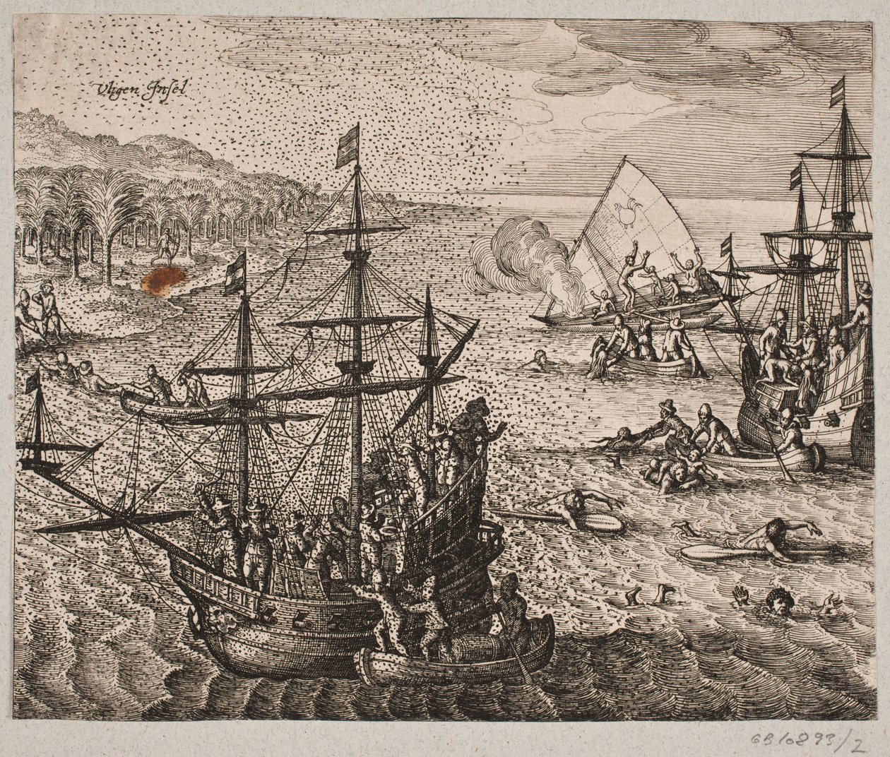 Hur de vilda människorna besegrades av Matthäus Merian d.Æ.