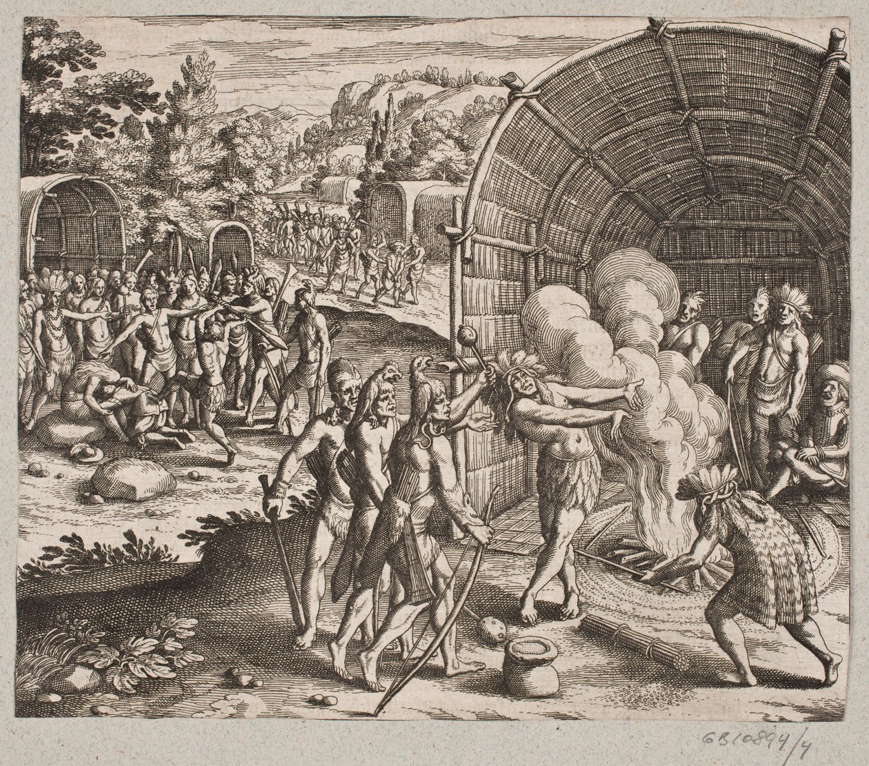 I kung Pamukes residens började de denna ceremoni av Matthäus Merian d.Æ.