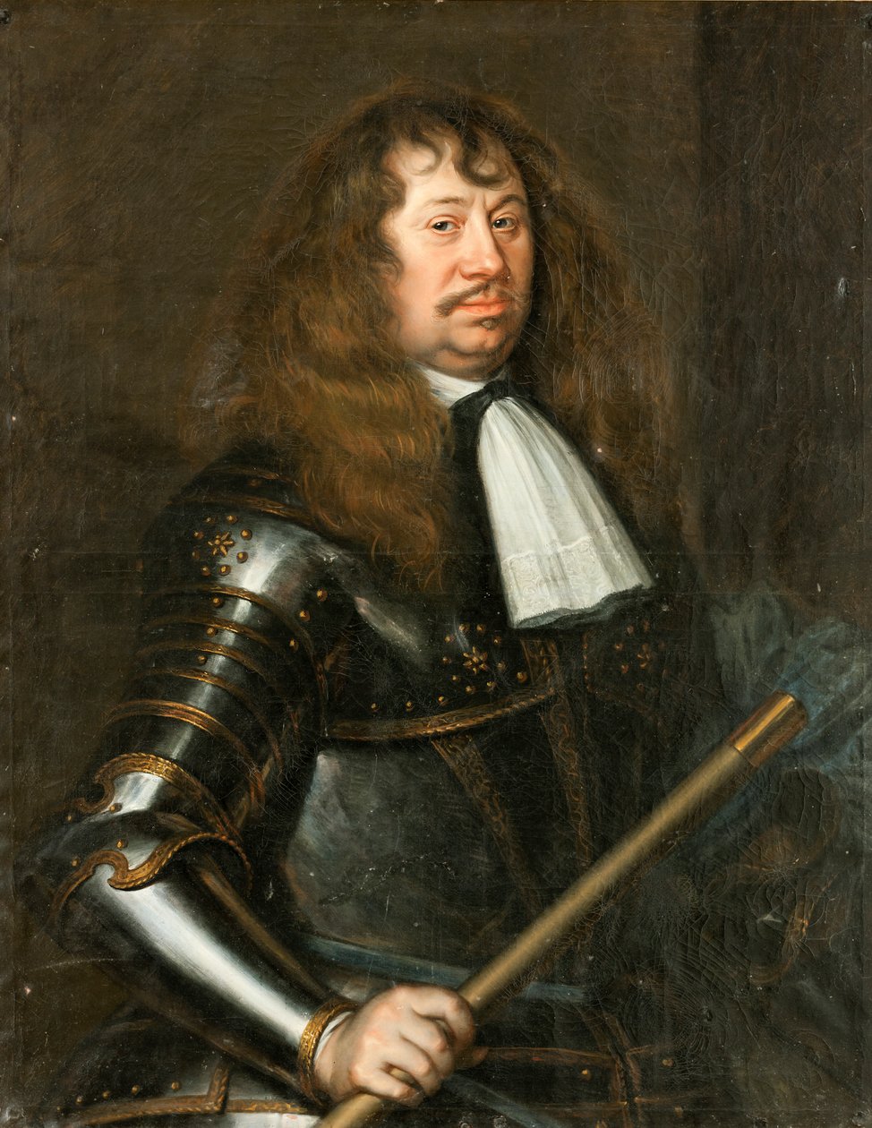 Porträtt av Carl Gustav Wrangel 1613-1676, greve av Salmis, 1662. av Matthaeus Merian the Younger