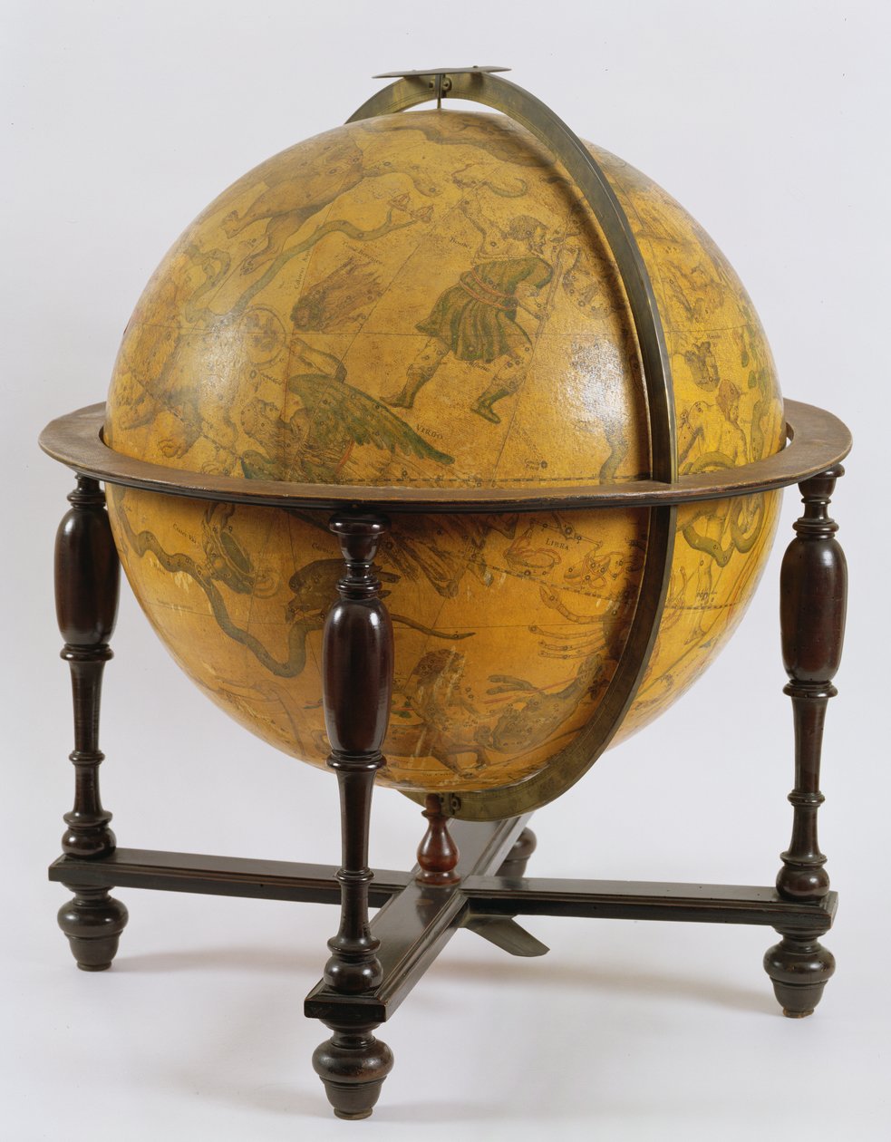 Himmelskt klot, 1636 (trä) av Matthaus Greuter