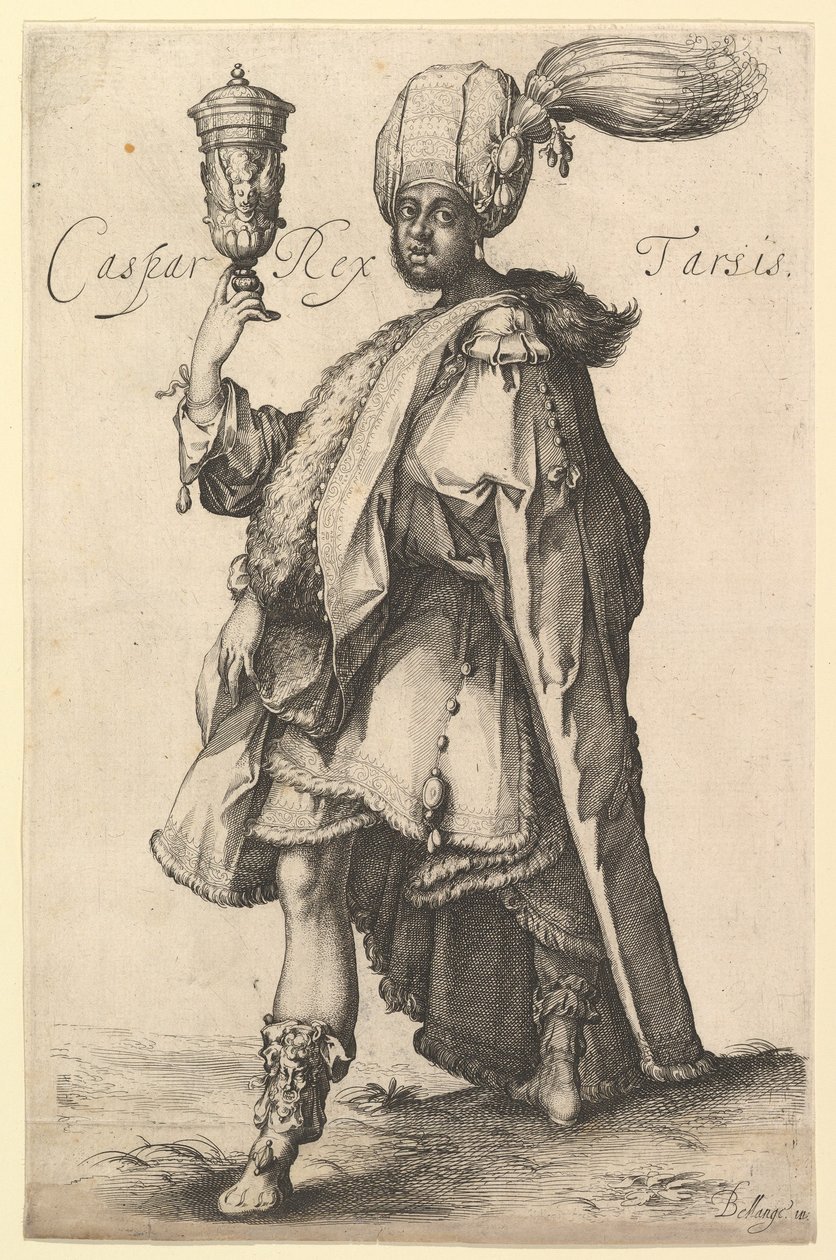 Caspar, efter Three Magi-serien av Jacques Bellange, ca. 1615. av Matthaus Merian