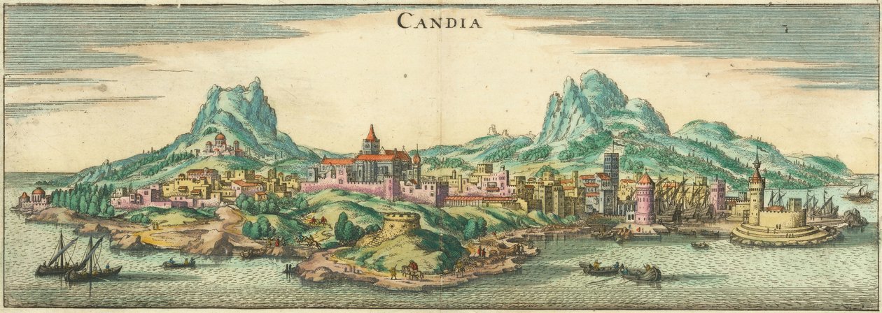 Heraklion - Candia, Corphu (beskuren) av Matthaus Merian