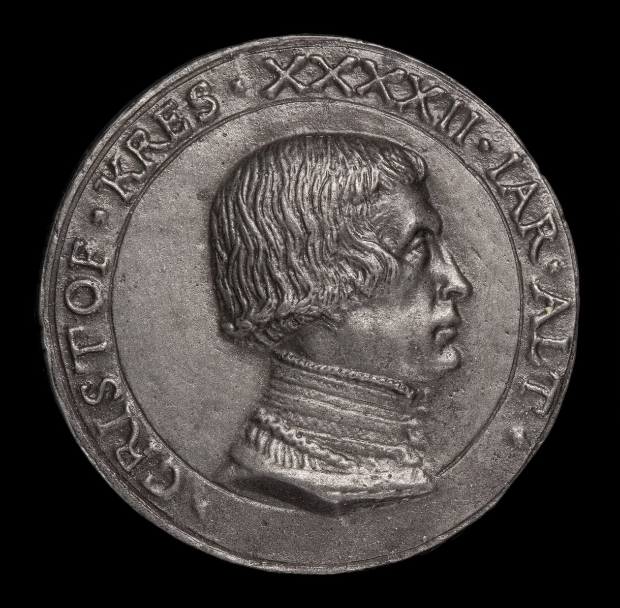 Christoph Kress von Kressenstein,1484-1535, patricier och diplomat [framsidan], 1526. av Matthes Gebel