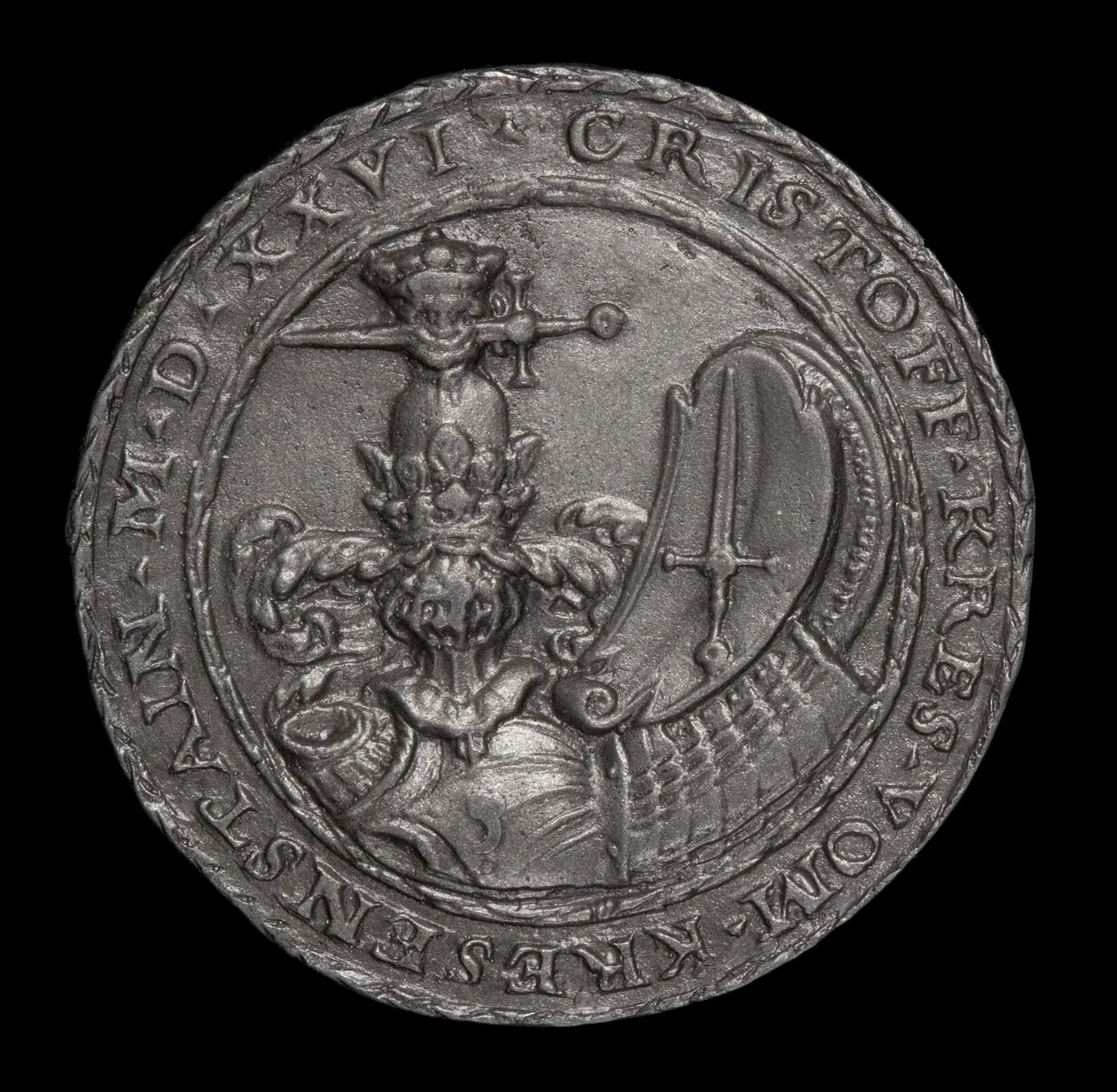 Vapensköld [omvänd], 1526. av Matthes Gebel