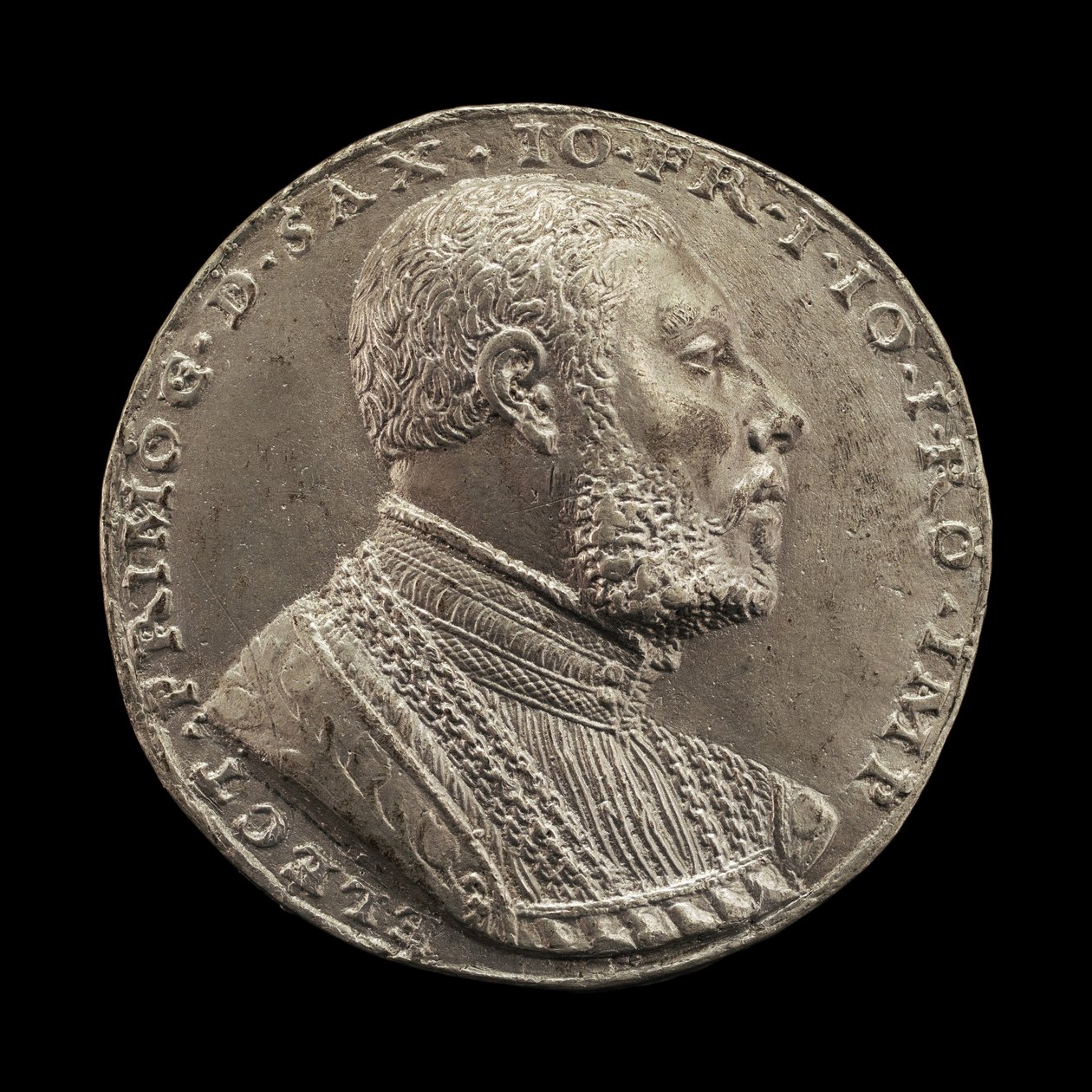 Johann Frederich, 1503-1554, kurfurst av Sachsen 1532 [framsidan], ca. 1532. av Matthes Gebel