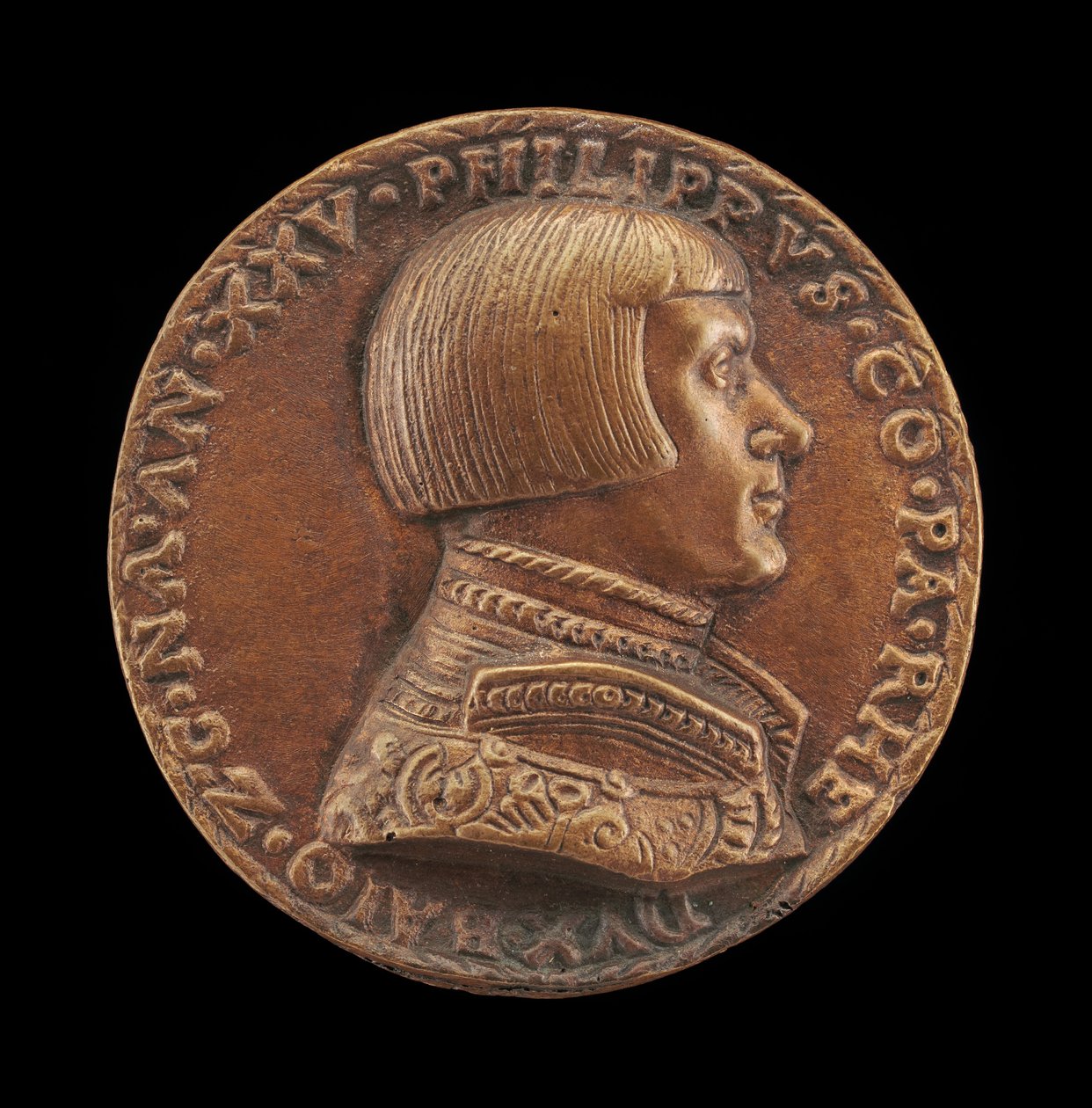 Filip av Pfalz-Neuburg, greve Pfalz, 1503-1548 [framsidan], 1528. av Matthes Gebel