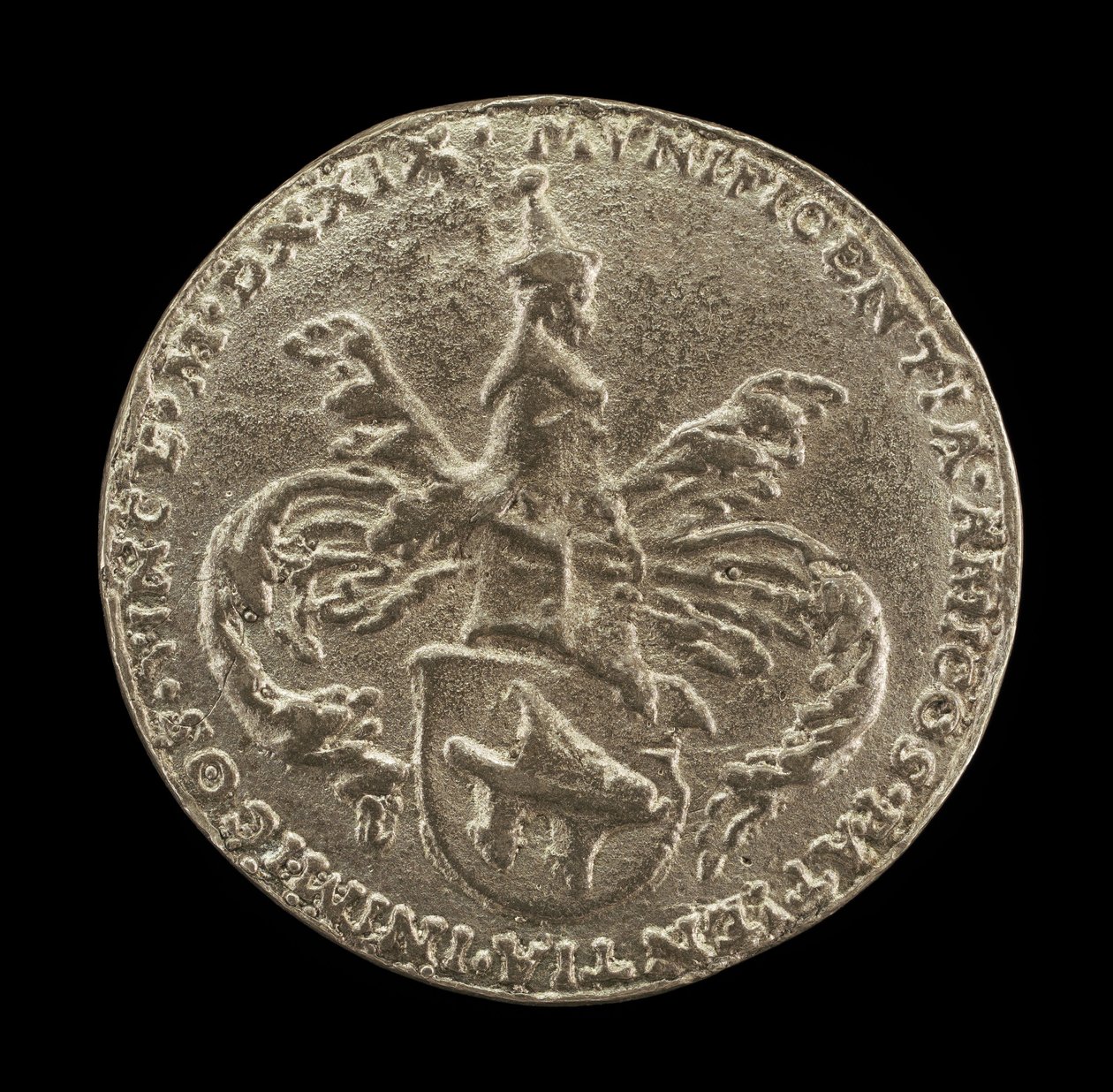 Vapensköld, vapen och mantel [omvänd], 1529. av Matthes Gebel