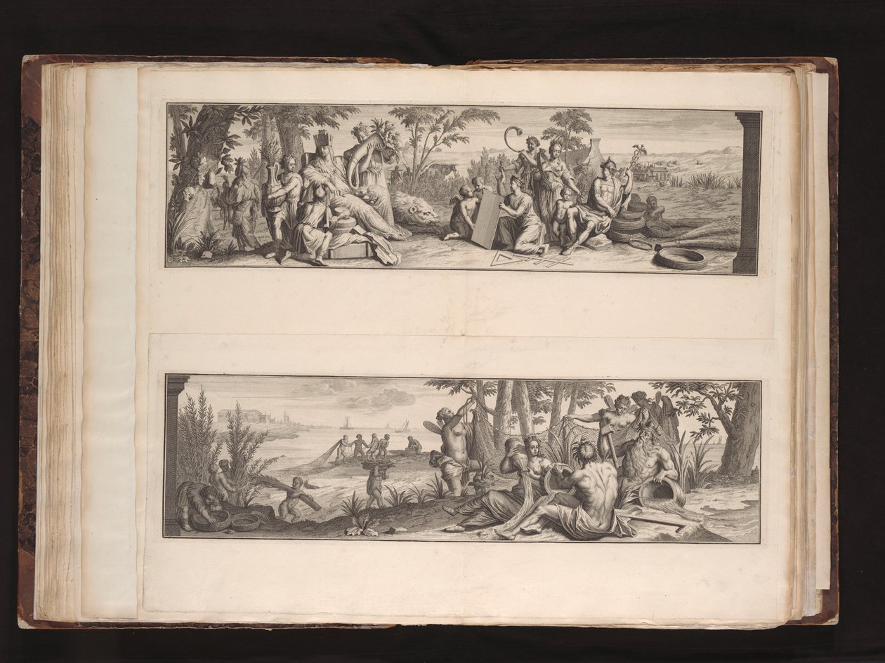 Caerte vertoonende de landen etc. van den Overwaert gelegen binnen den ringdyk van den Alblasserwaert / uytgegeven door order van de edele Heeren erfwatergraaf en water heemraden van den selven Overwaert in’t jaer MDCCVI av Mattheus van Nispen