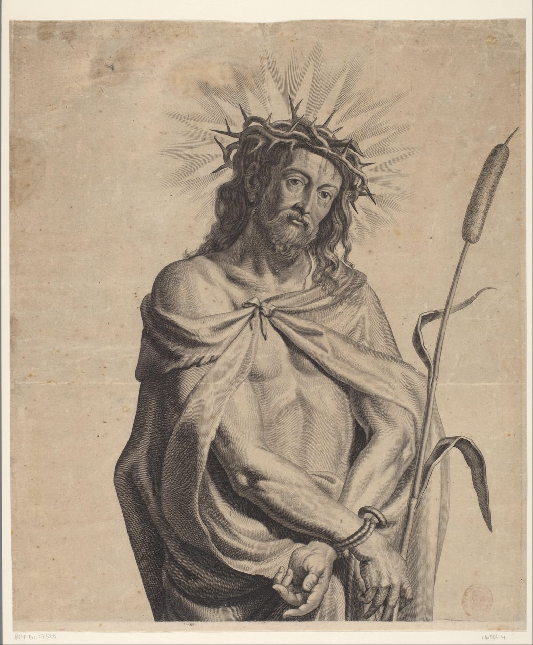Ecce Homo Serie av Ecce Homo, Kristus korsfäst, Jungfru Maria och Johannes evangelisten (serietitel) av Mattheus Borrekens
