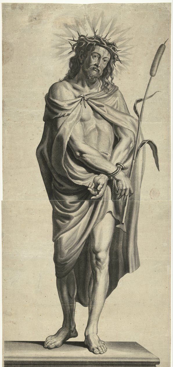 Ecce Homo Serie av Ecce Homo, Kristus korsfäst, Jungfru Maria och Johannes evangelisten (serietitel) av Mattheus Borrekens
