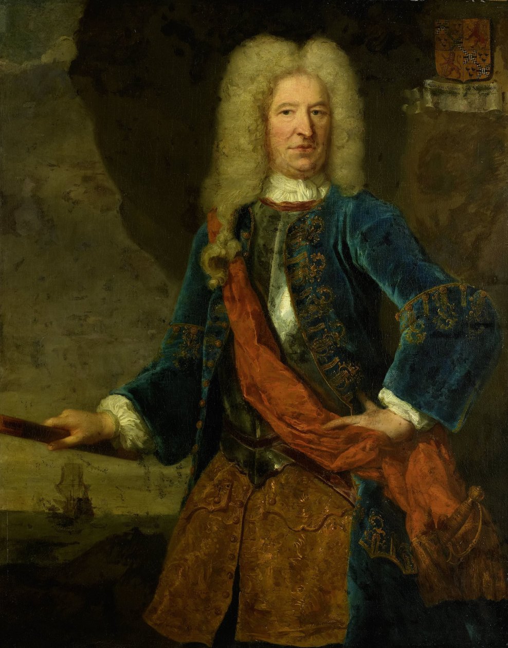 Porträtt av François van Aerssen, Lord of Sommelsdijk, viceamiral av Holland och Väst-Friesland av Mattheus Verheyden