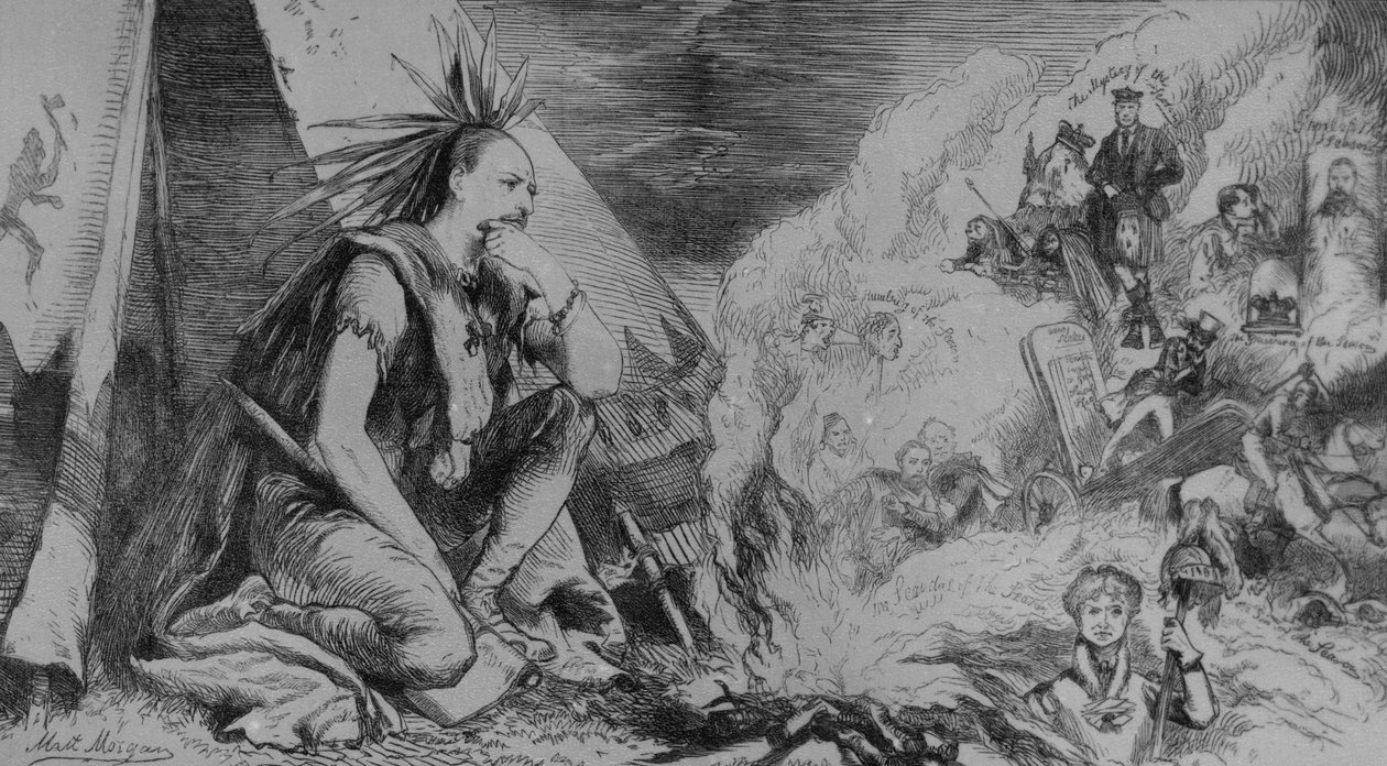 Bilder i elden! Recension av säsongen, från "The Tomahawk", 24 augusti 1867 av Matthew Somerville Morgan
