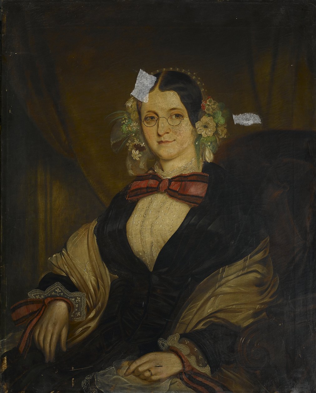 Mrs Wiliam Bate, hustru till Dr William Bate Junior, ca 1854 av Matthew Popham
