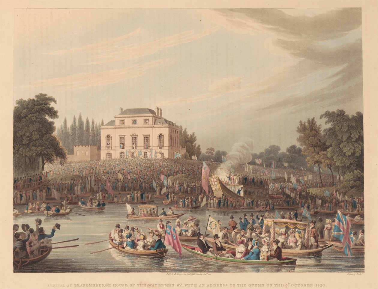 Ankomst till Brandenburgh House of the Watermen av Matthew Dubourg