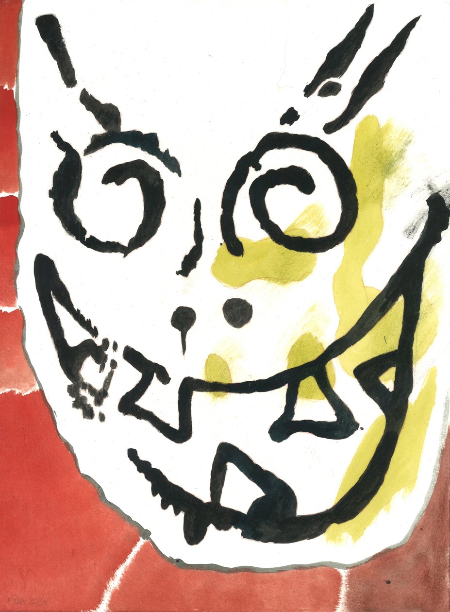 Buster, 2021 (akvarell) av Matthew Hilton