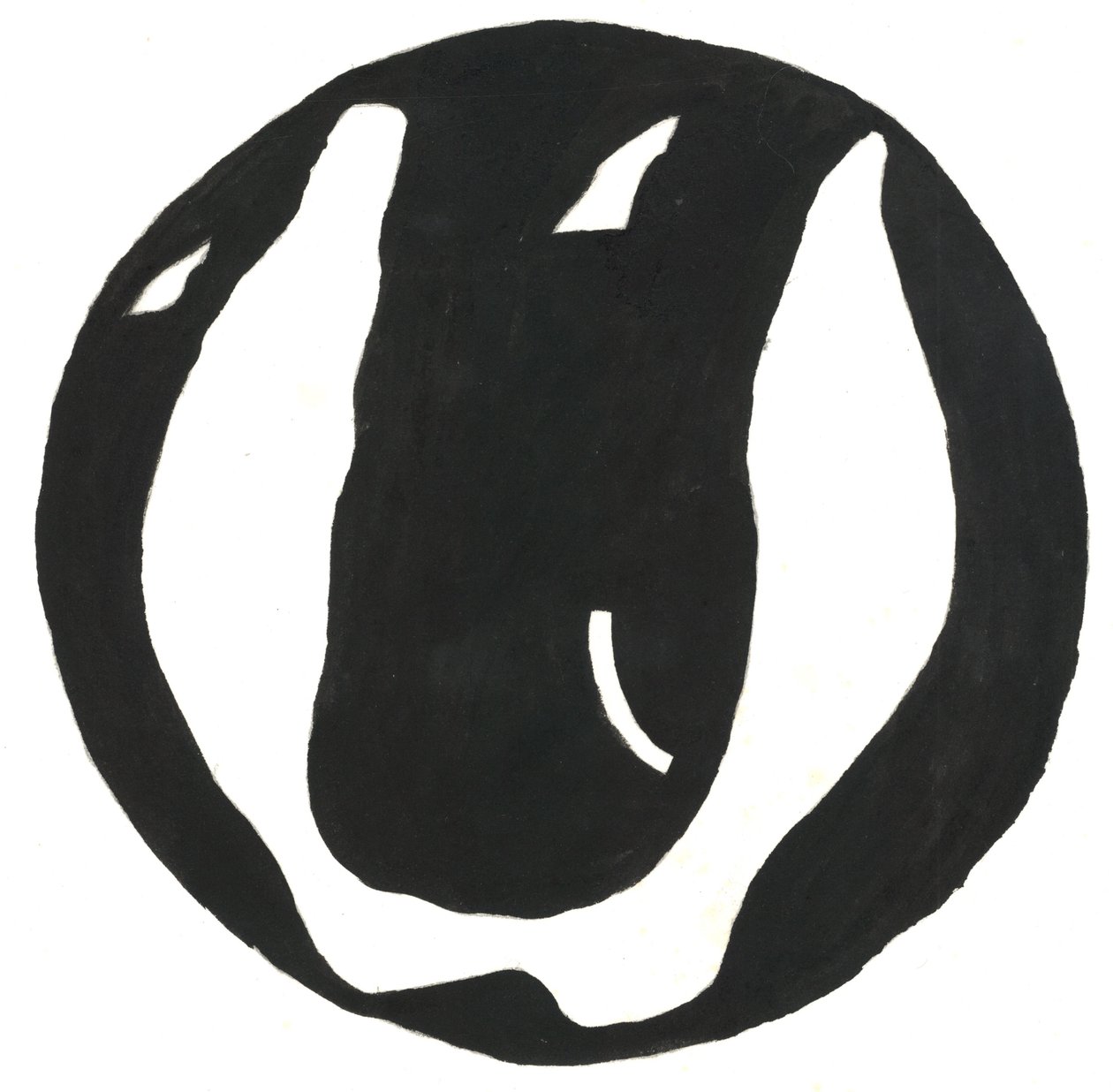Du Serie Glyphes 12, 2017 (tusch) av Matthew Hilton