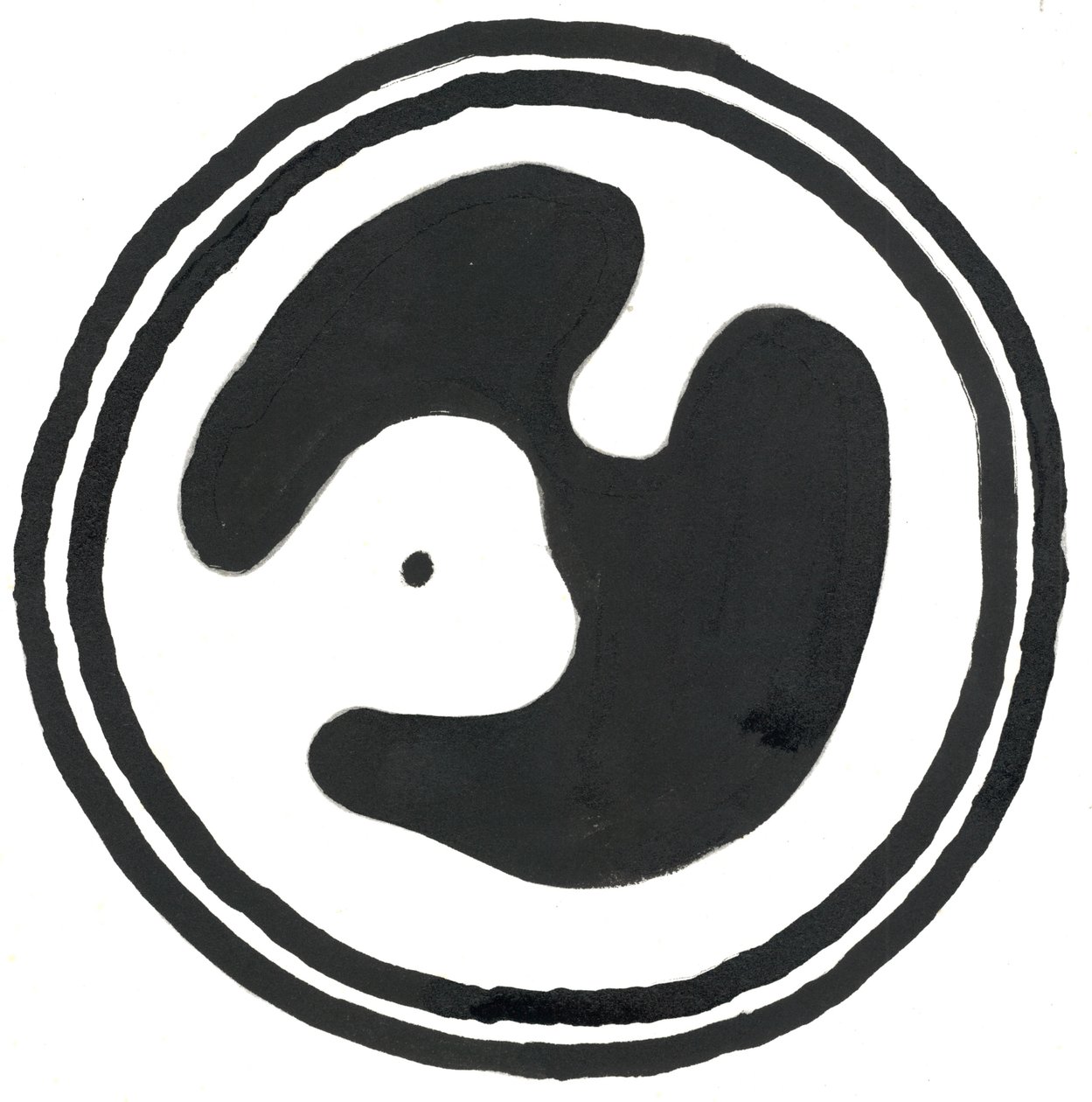 Du Serie Glyphes 4, 2017 (tusch) av Matthew Hilton