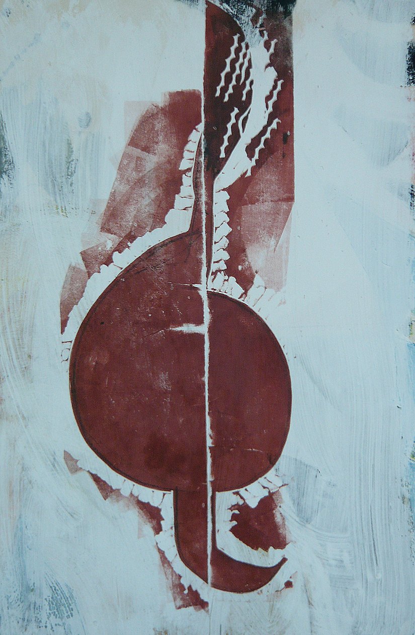 cleff, 2009 (monoprint) av Matthew Hilton