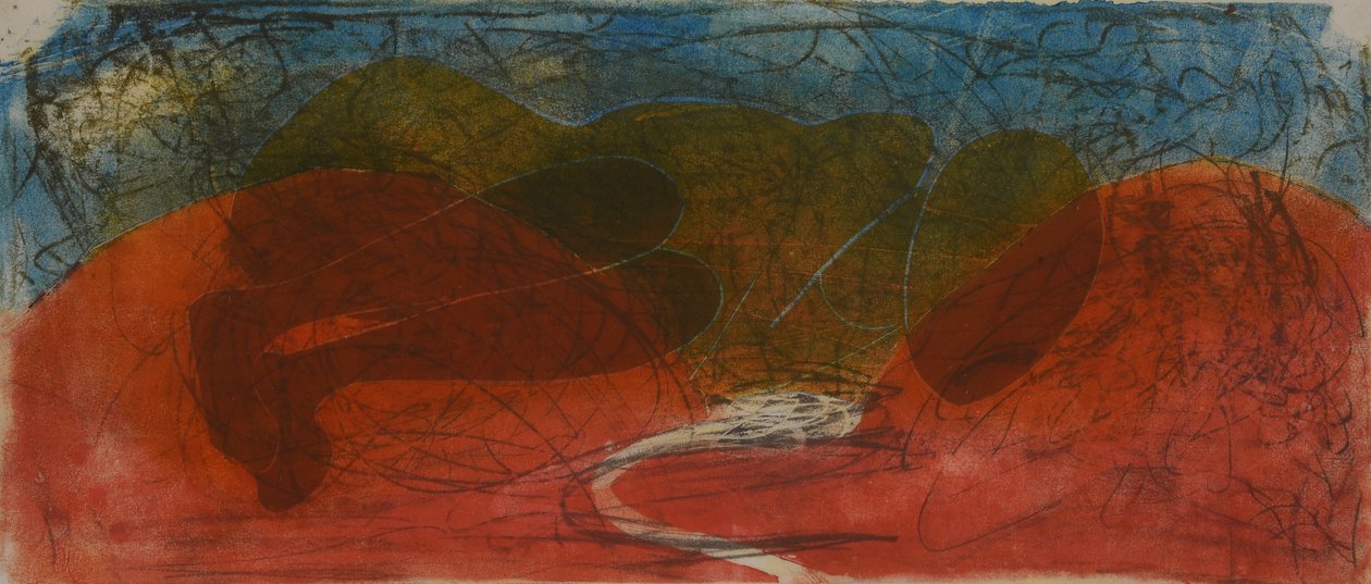 metamorfos, 2020 (linoleumsnitt) av Matthew Hilton