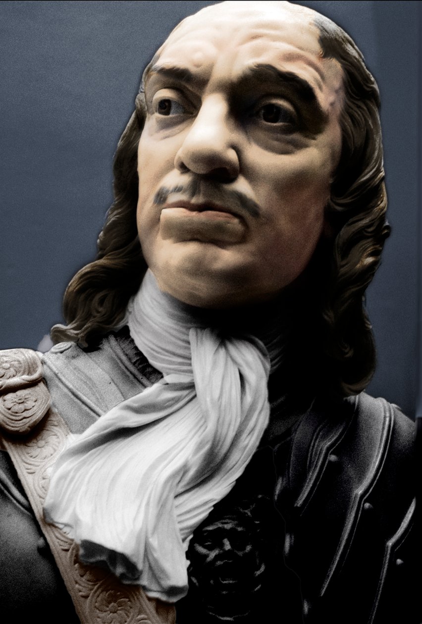 Byst av Lord Protector Oliver Cromwell, 1860 av Matthew Noble