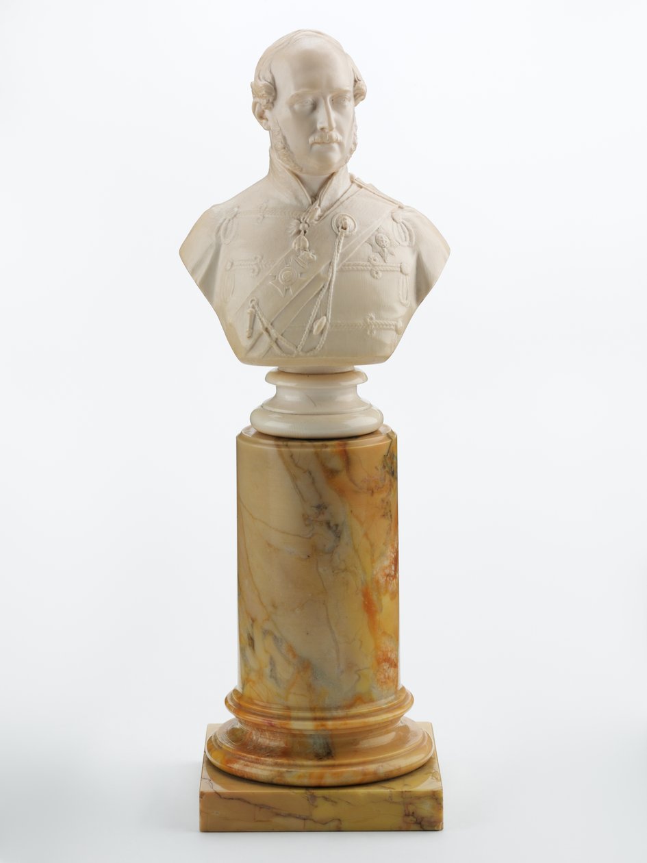 Byst av Prince Albert, ca 1856 (elfenben och marmor) av Matthew Noble