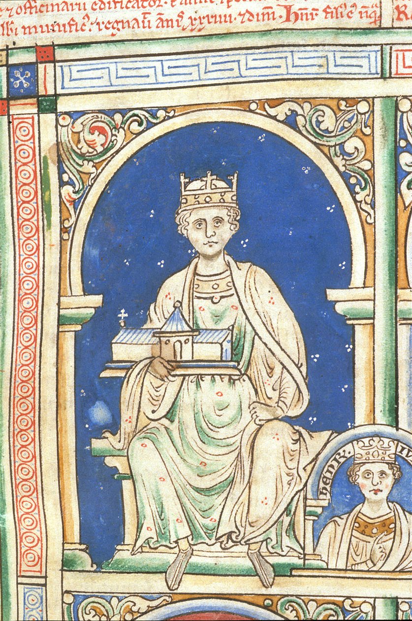 Henrik II av England Från Historia Anglorum, Chronica majora av Matthew Paris