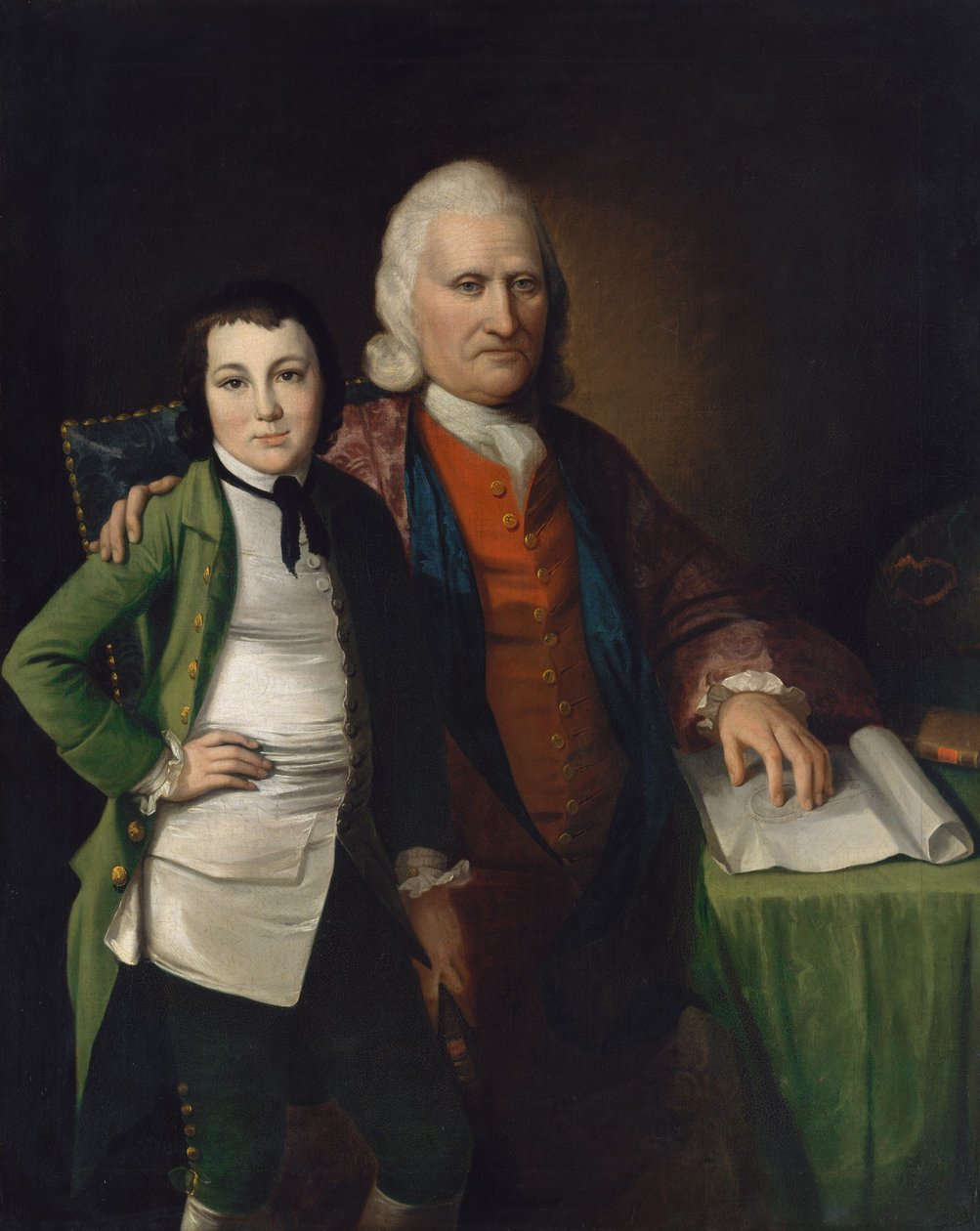 Cadwallader Colden och hans barnbarn Warren De Lancey, ca. 1772. av Matthew Pratt