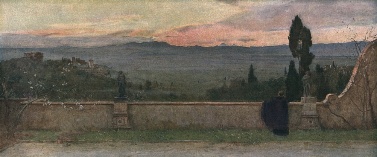 Val DArno: Kväll, c1901, c1930. av Matthew Ridley Corbet