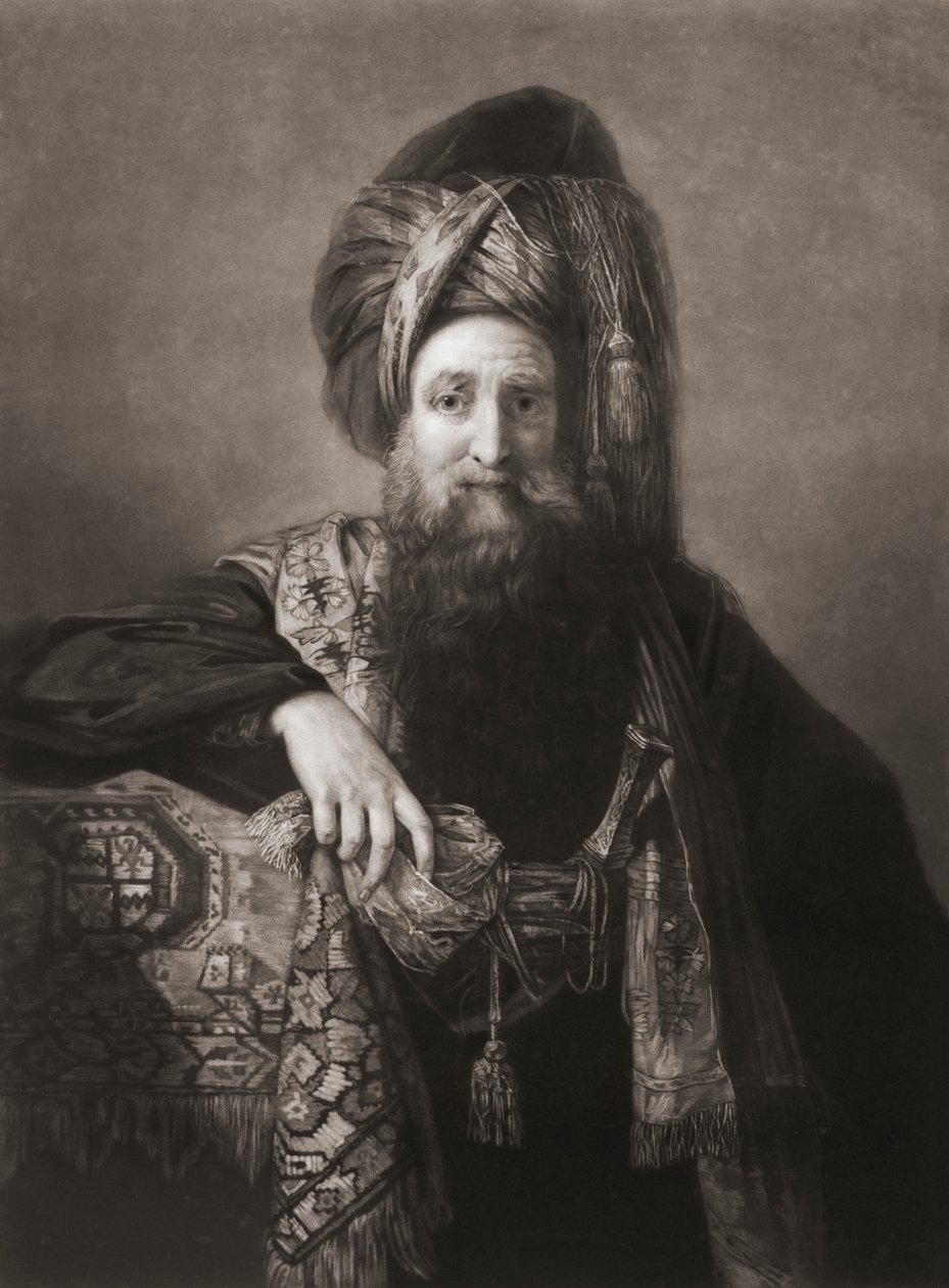 Edward Wortley Montagu. Porträtt. (skriva ut) av Matthew William (after) Peters