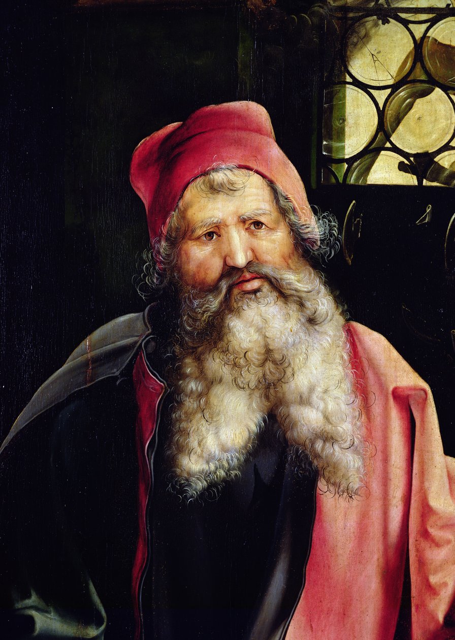 Detalj av Sankt Antonius från Isenheim altartavla, ca 1512-16, olja på panel av Matthias Grünewald