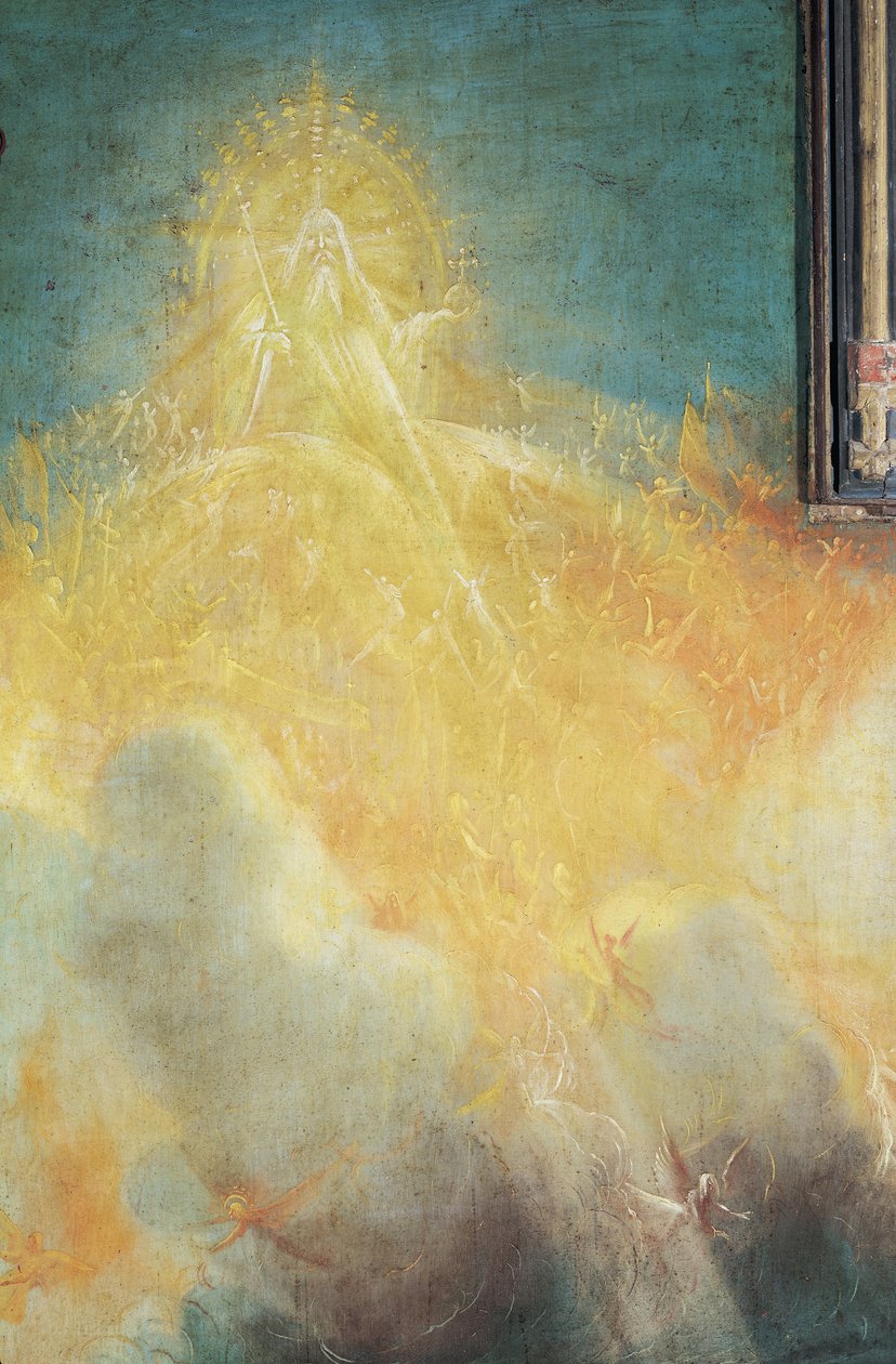 Gud Fadern från Isenheims altartavla, detalj från Jungfrun och barnet med änglar, ca 1512-16 av Matthias Grünewald