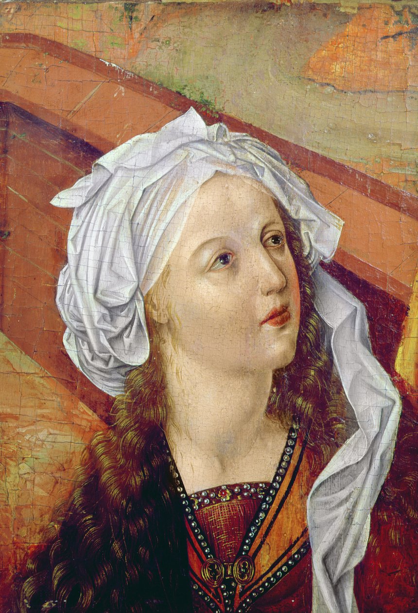 Den heliga Maria-Magdalena, ca 1479 (olja på trä) av Matthias Grünewald