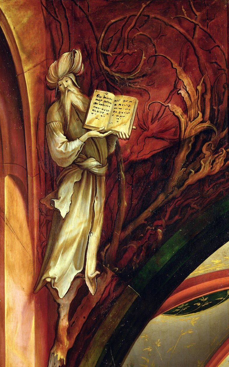 Profeten Jesaja, från Isenheims altartavla, ca 1512-16 av Matthias Grünewald