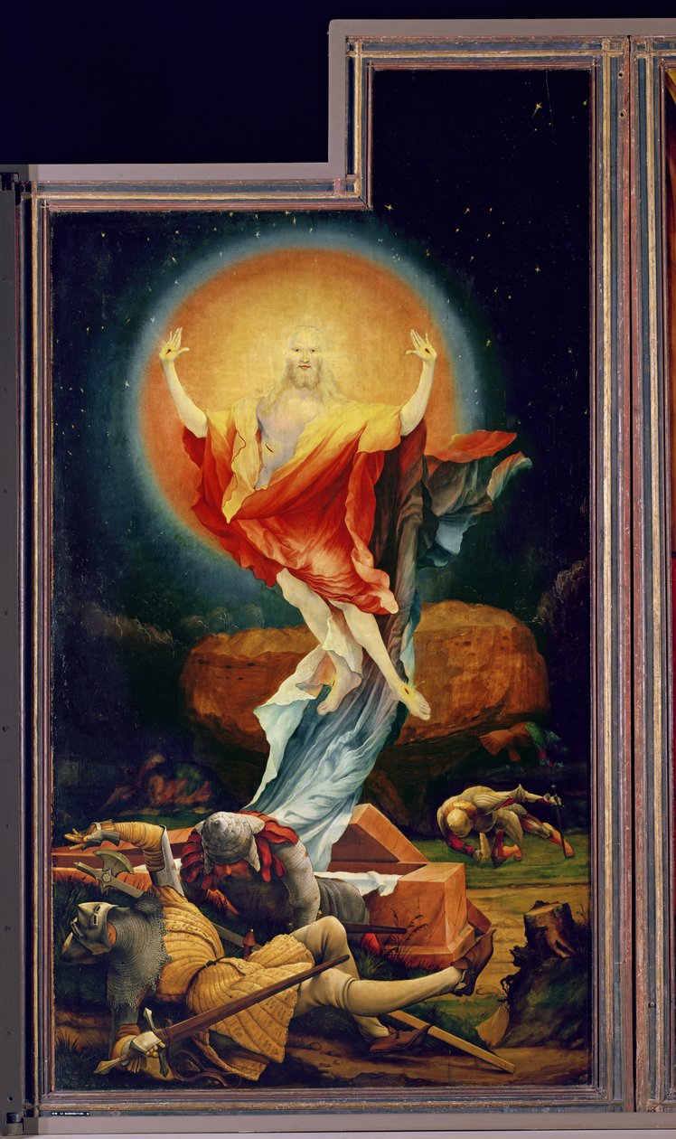 Kristi uppståndelse, från Isenheims altartavla (höger flygel) c.1512-16 av Matthias Grünewald