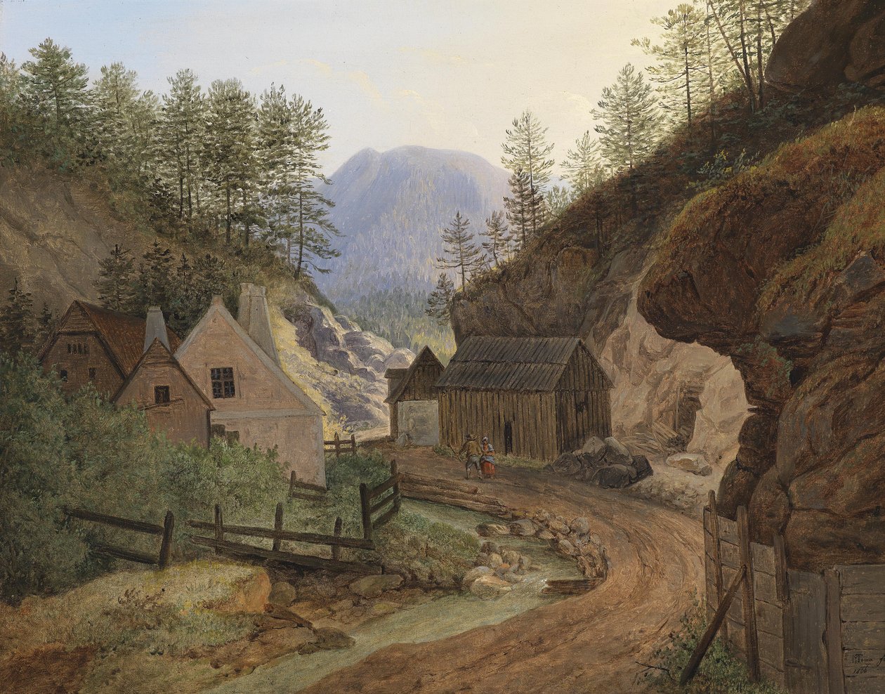 Mühle bei Schottwien av Matthias Rudolf Toma