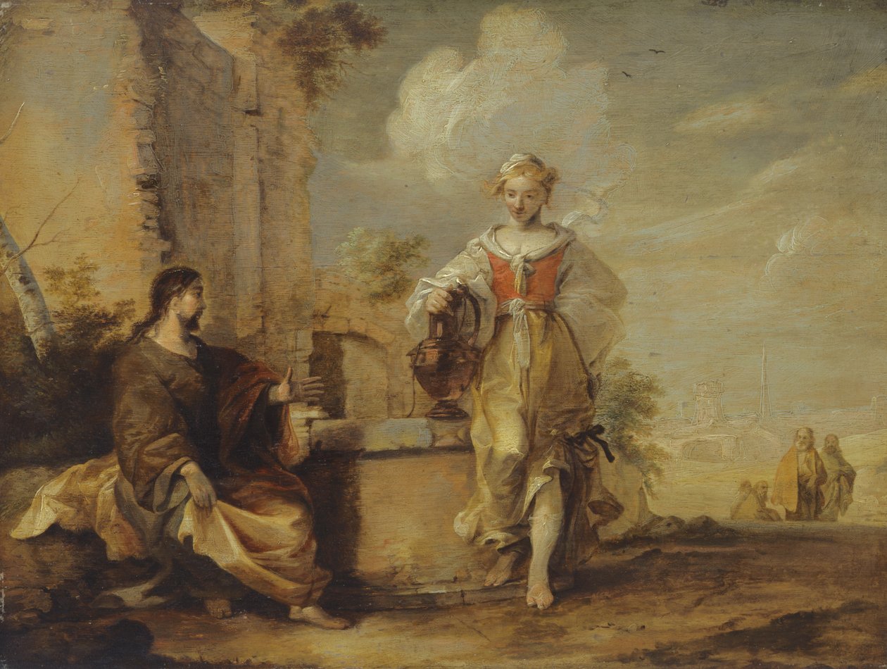 Kristus och den samaritanska kvinnan av Matthias Scheits
