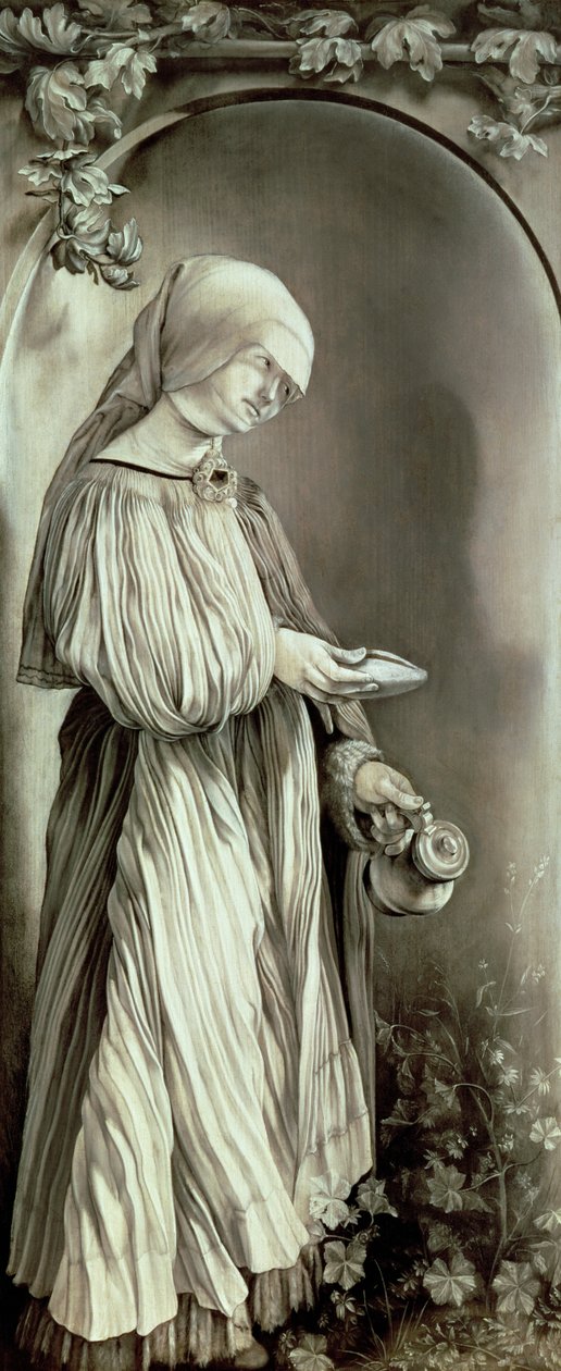 St. Elizabeth av Ungern (1207-31) 1509 (grisaille) av Matthias (c.1480 1528) Grunewald