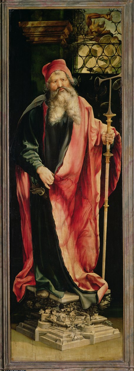 St. Antonius Eremiten, från Isenheims altartavla, c.1512-1516 av Matthias Grünewald