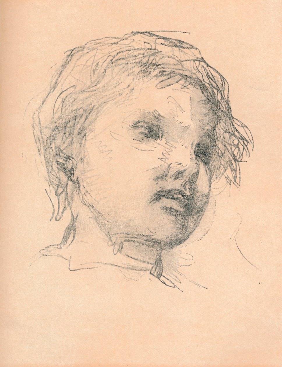 Skiss av ett barn, c1920 av Matthias Marris