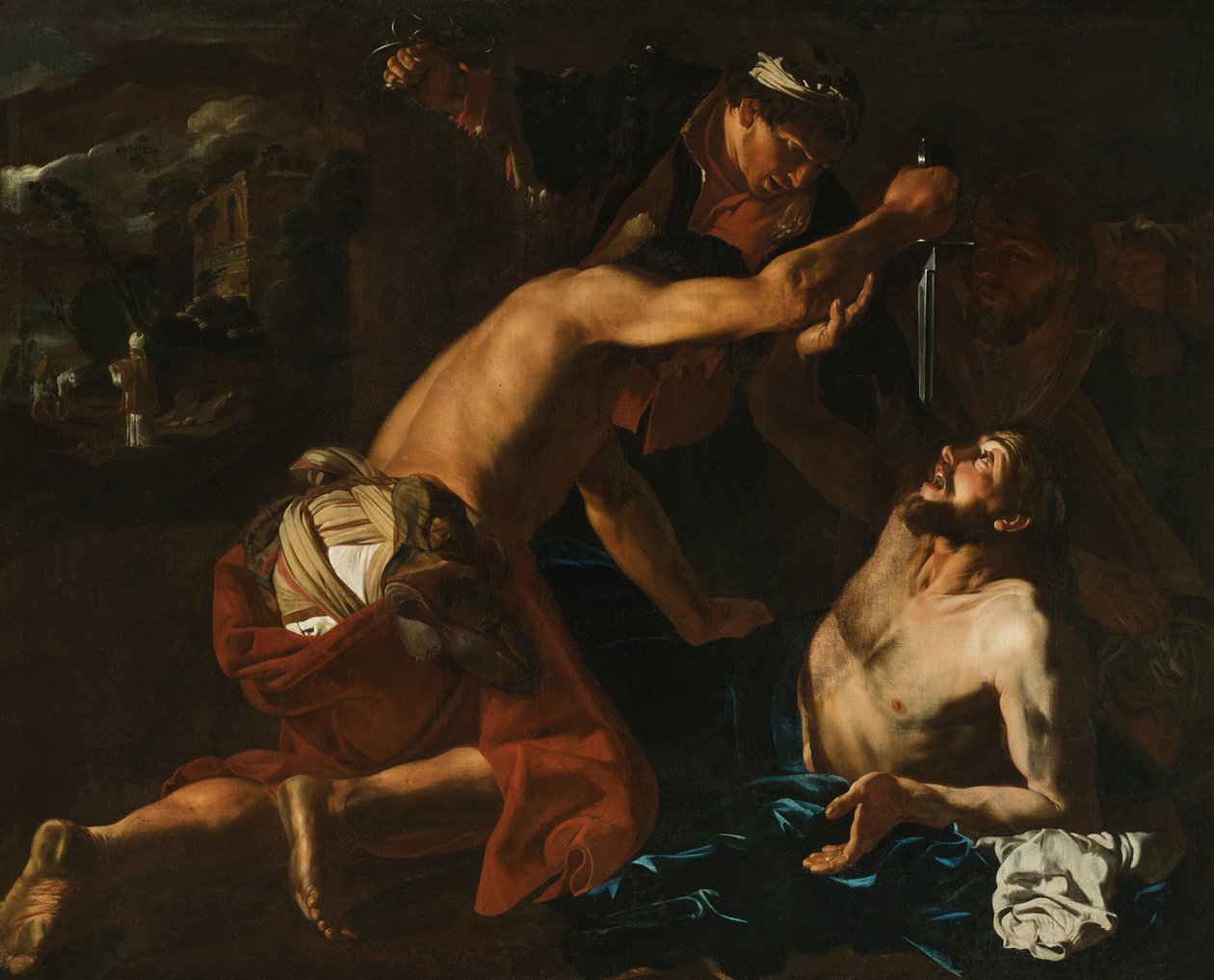 Liknelsen om den barmhärtige samariten, ca. 1630-1631. av Matthias Stomer
