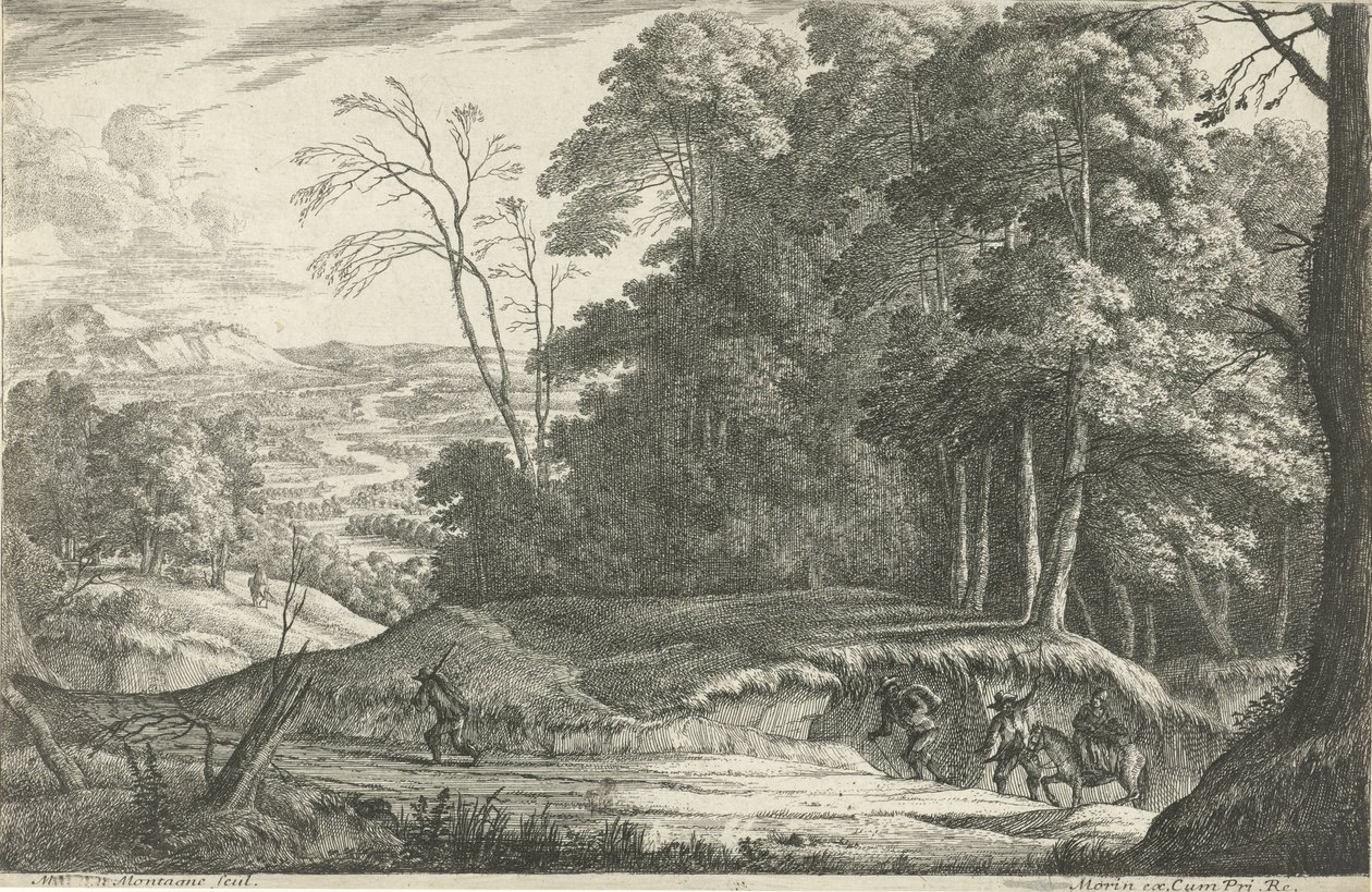 Vägen längs kanten av skogen av Matthieu van Plattenberg