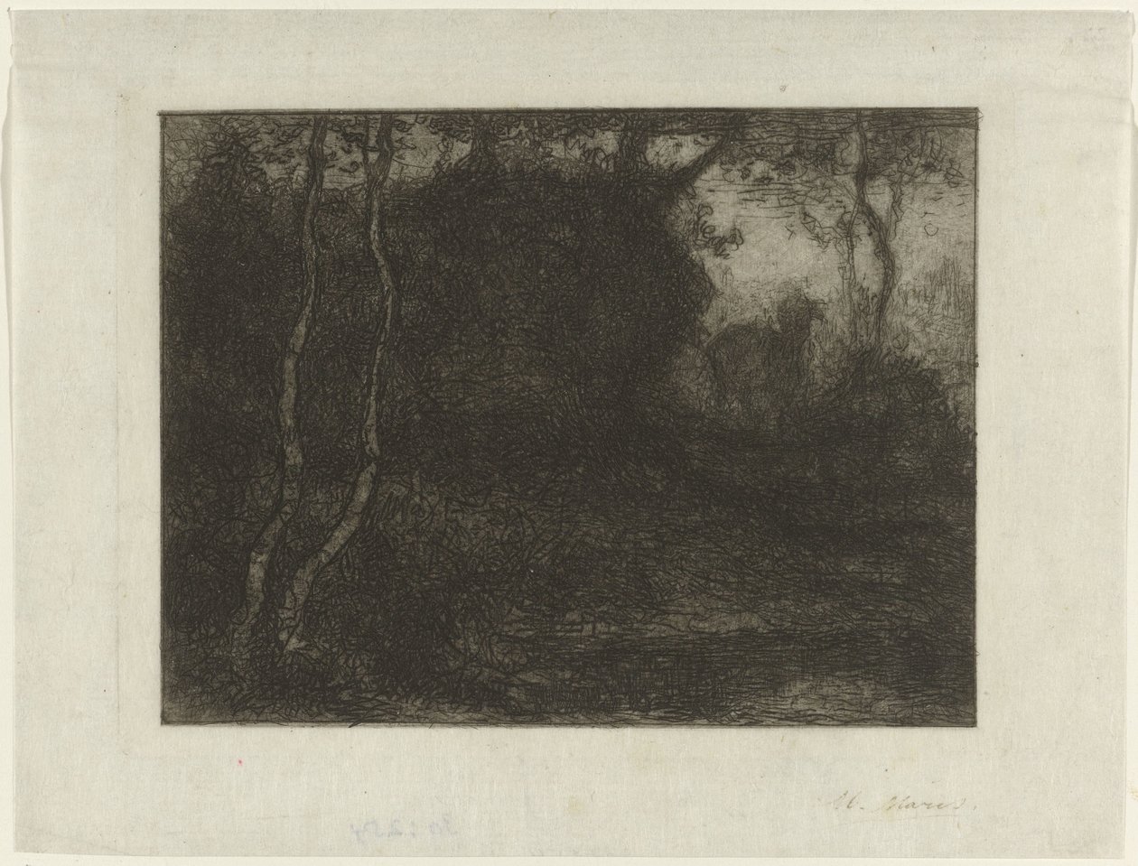 Skog med unge av Matthijs Maris