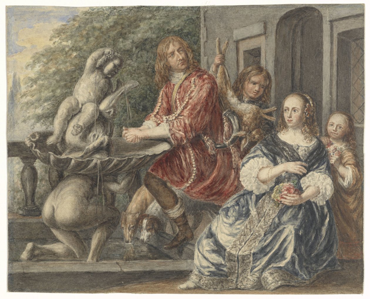Cornelis de Wit och hans familj av Matthijs Maris