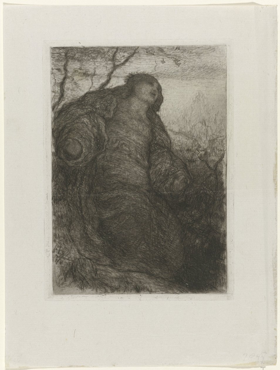 Kvinna under ett träd The Lady of Shalott av Matthijs Maris