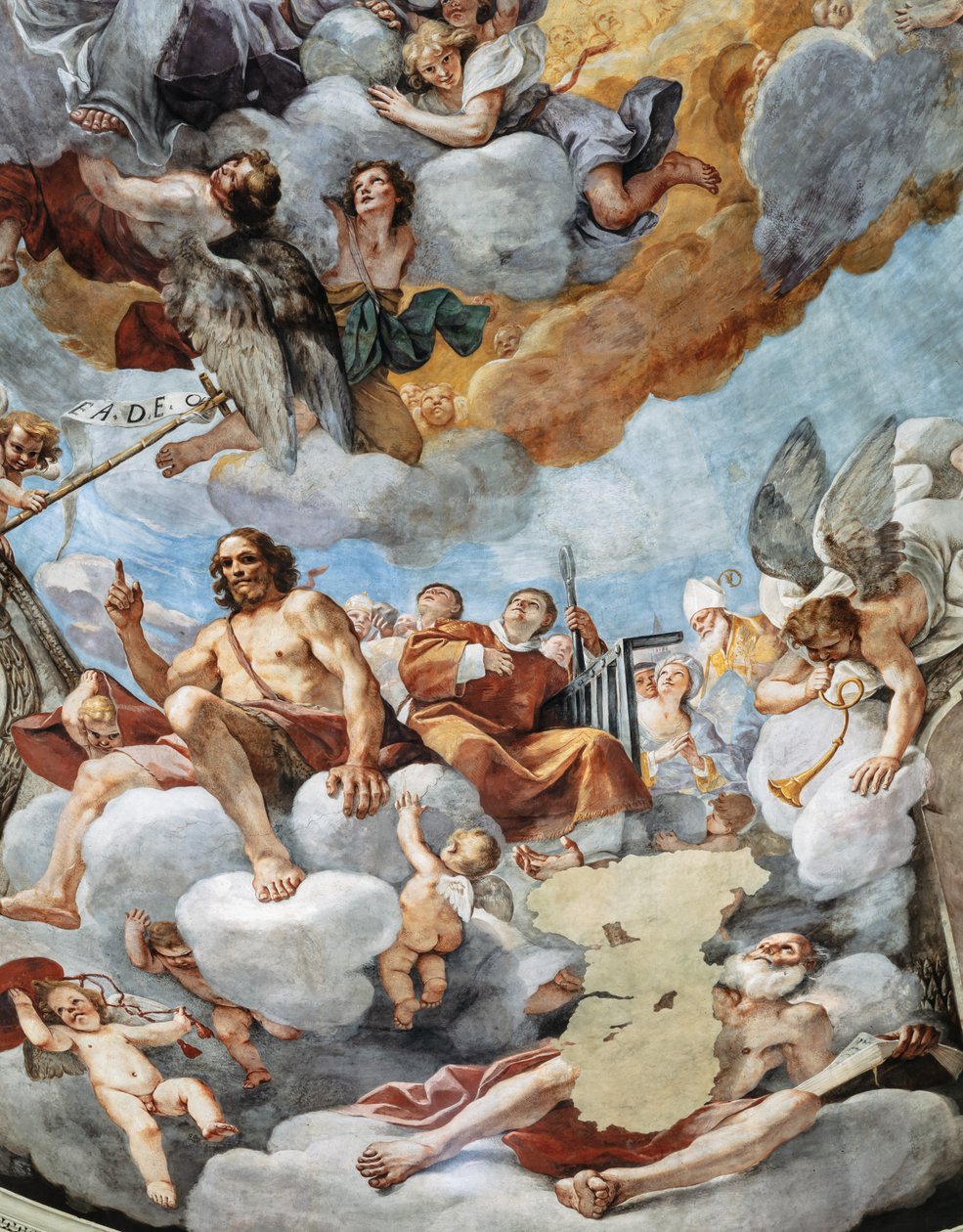 Paradiset, detalj av Mattia (1613 99) Preti