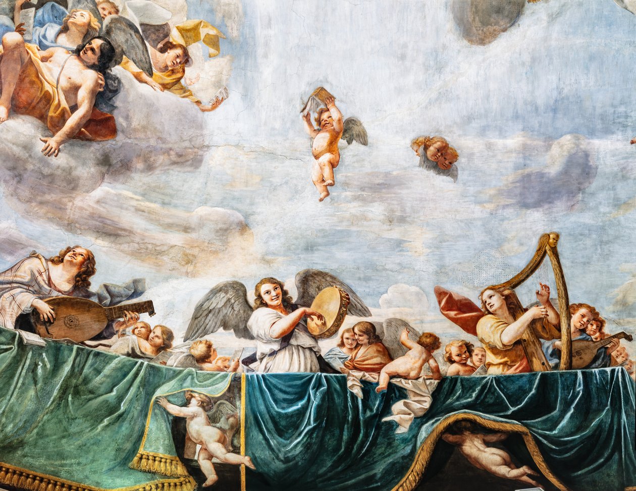 Änglarnas konserter, detalj av Mattia (1613 99) Preti