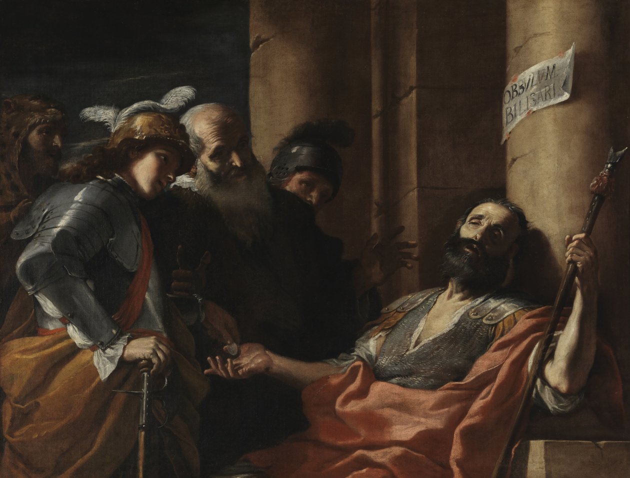 Belisarius tar emot allmosor av Mattia Preti