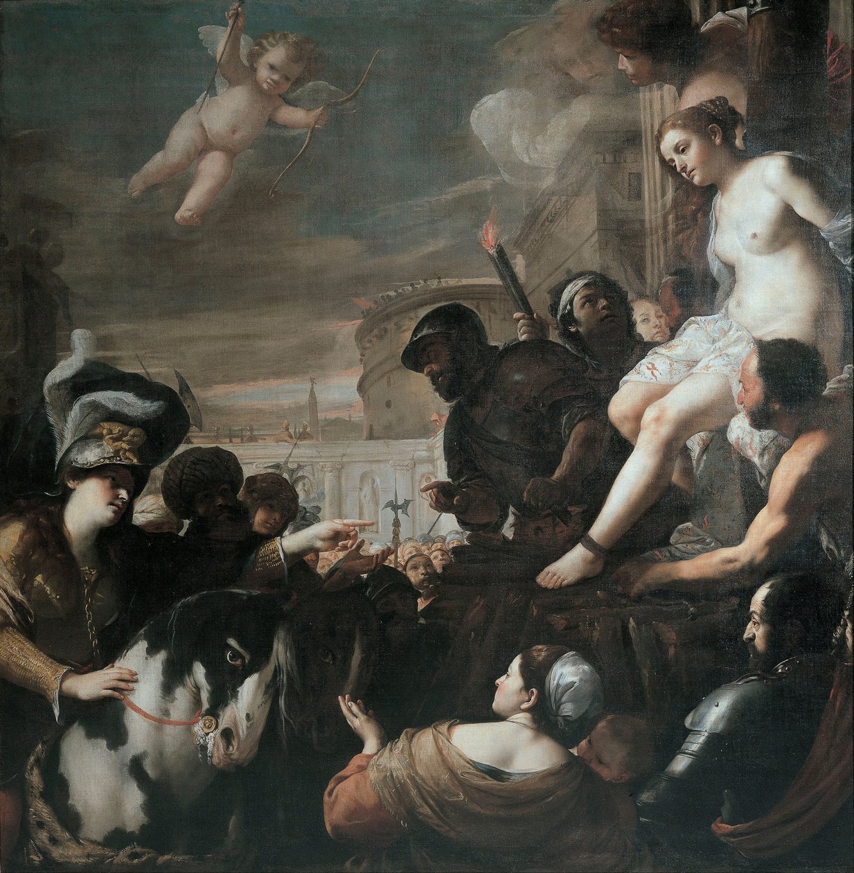 Clorinda räddar Olindo och Sophronia, 1645 av Mattia Preti
